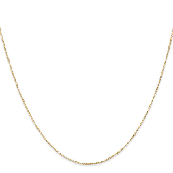 14k .5 mm Carded Curb Chain