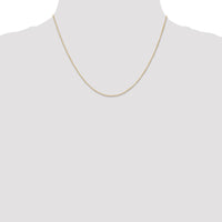 14k .5 mm Carded Curb Chain