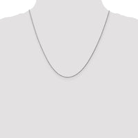14k White Gold .95 mm Carded Cable Rope Chain