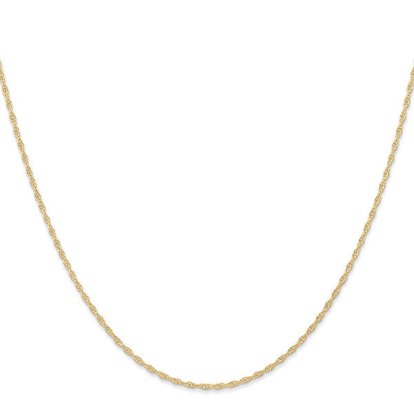 14K 1.15mm Carded Cable Rope Chain