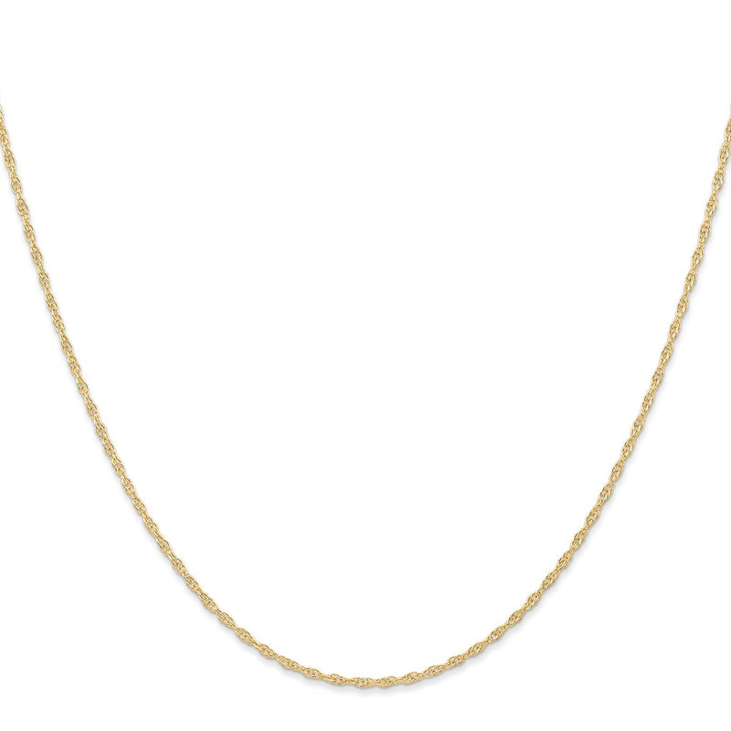 14K 1.15mm Carded Cable Rope Chain
