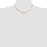 14K 1.15mm Carded Cable Rope Chain