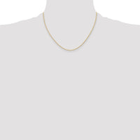 14K 1.15mm Carded Cable Rope Chain