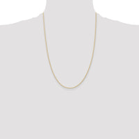 14K 1.15mm Carded Cable Rope Chain