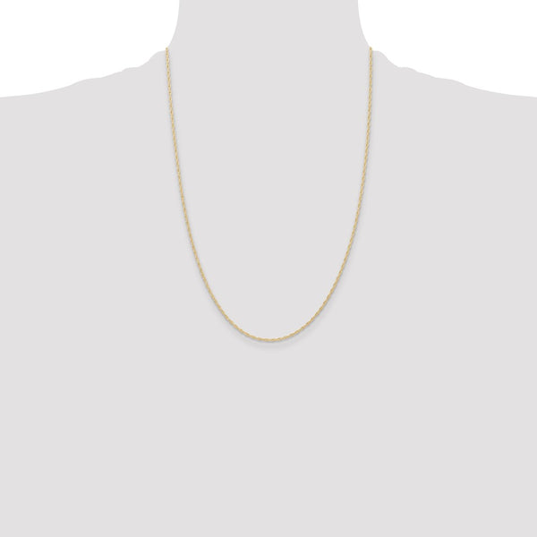14K 1.15mm Carded Cable Rope Chain