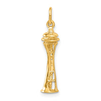 14k 3D Space Needle Charm