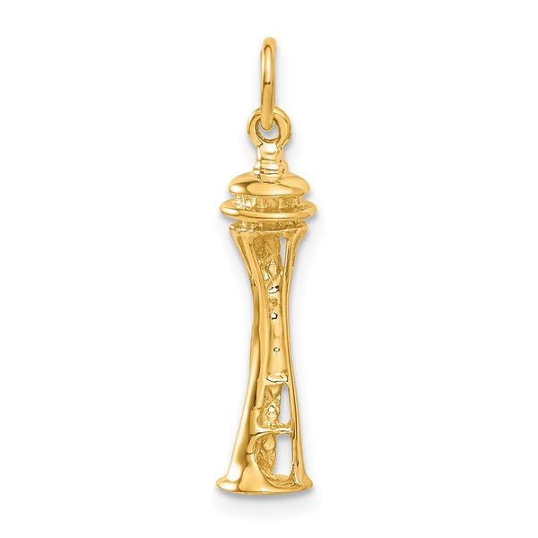 14k 3D Space Needle Charm