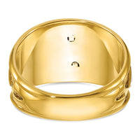 14ktt IBGoodman Men's Enamel & Dia 32nd Scottish Rite Masonic Ring