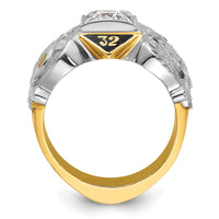 14ktt IBGoodman Men's Double Eagle Masonic Shriner's Ring Mounting