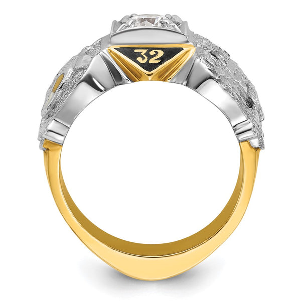 14ktt IBGoodman Men's Double Eagle Masonic Shriner's Ring Mounting