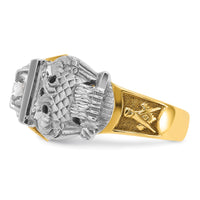 14ktt IBGoodman Men's Textured 32nd Scottish Rite Masonic Ring Mtg