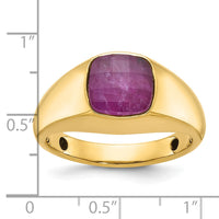 14k IBGoodman Men's Gemstone Ring Mounting