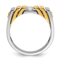 14k Two-tone IBGoodman Men's Diamond Ring Mounting