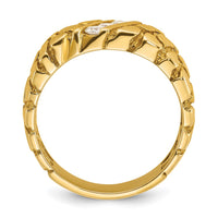 14k IBGoodman Men's Diamond Nugget Ring Mounting