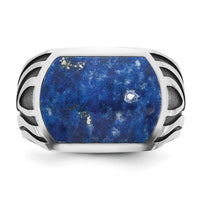 14k White Gold IBGoodman Men's Lapis Ring Mounting