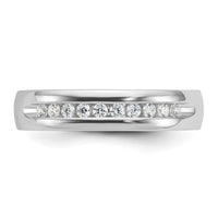 14kw IBGoodman Men's Polished & Grooved 10-Stone Ring Mounting