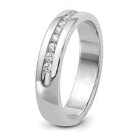 14kw IBGoodman Men's Polished & Grooved 10-Stone Ring Mounting