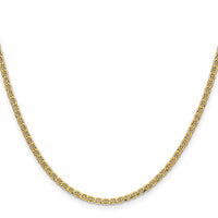 14k 2.4mm Semi-Solid Anchor Chain