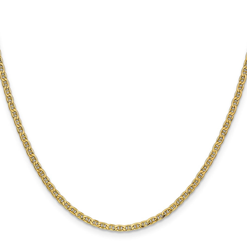 14k 2.4mm Semi-Solid Anchor Chain