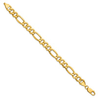 14k 8.5mm Semi-Solid Figaro Chain