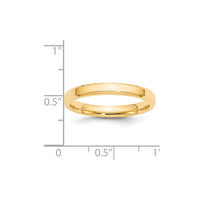 14KY 3mm Bevel Edge Comfort Fit Band Size 4