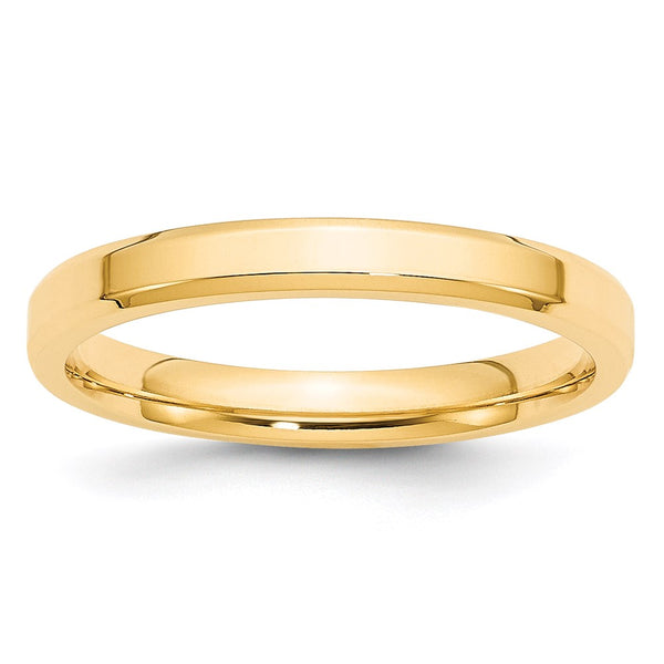 14KY 3mm Bevel Edge Comfort Fit Band Size 4