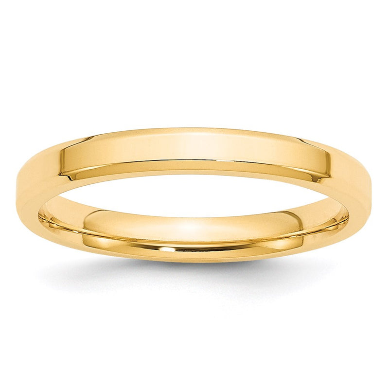 14KY 3mm Bevel Edge Comfort Fit Band Size 4