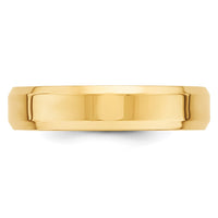 14KY 5mm Bevel Edge Comfort Fit Band Size 9.5