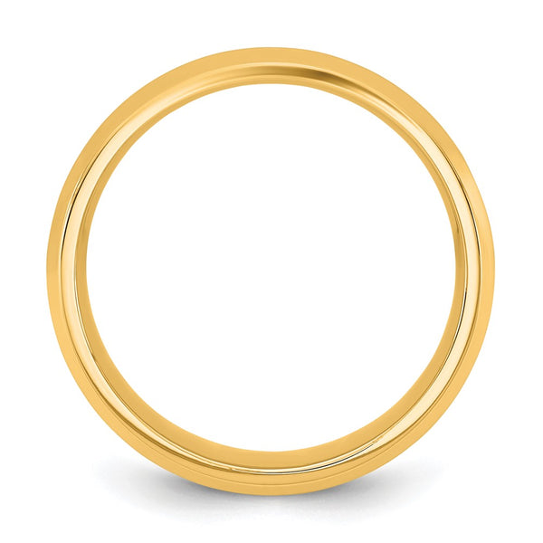 14KY 6.5mm Bevel Edge Comfort Fit Band Size 9.5