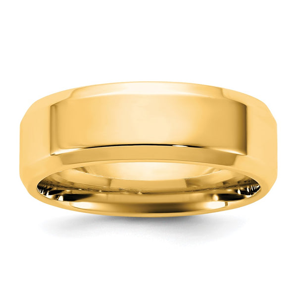14KY 6.5mm Bevel Edge Comfort Fit Band Size 9.5