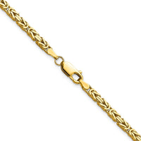 14k 2.5mm Byzantine Chain