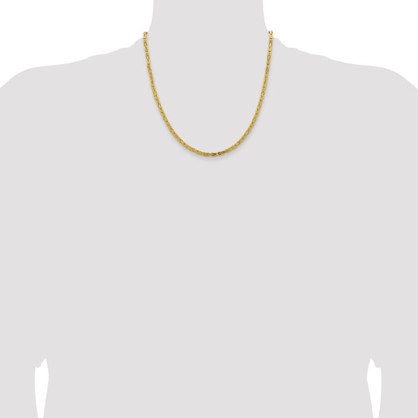 14k 3.25mm Byzantine Chain