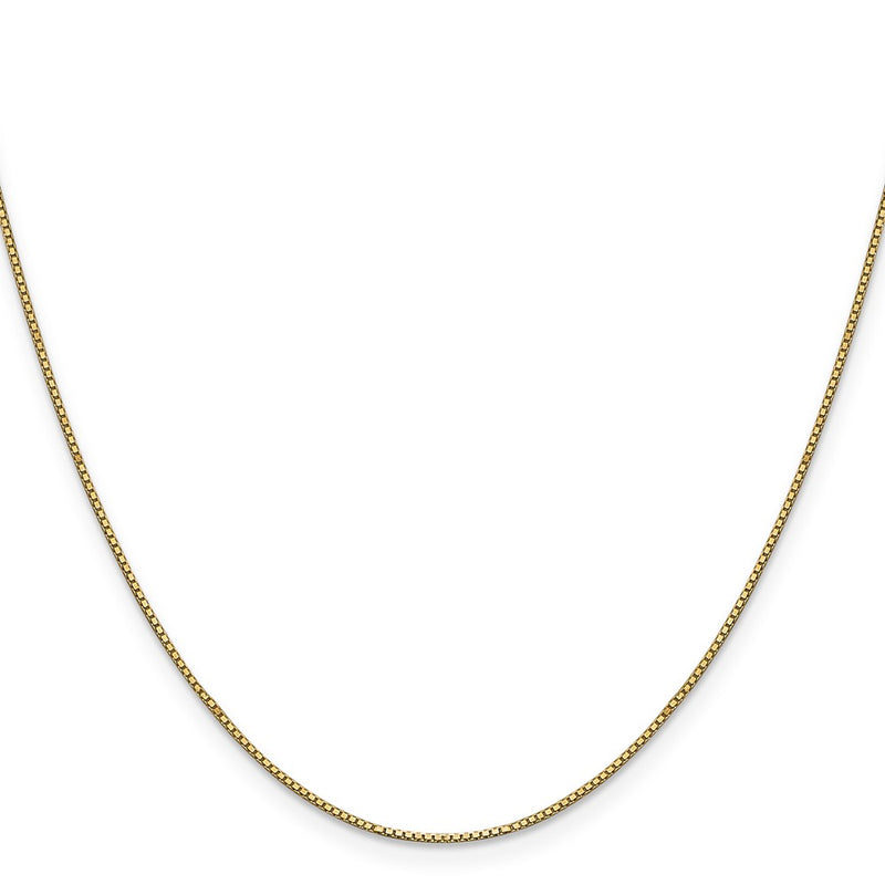 14k .9mm Box with Lobster Clasp Chain