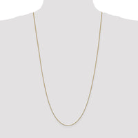 14k .9mm Box with Lobster Clasp Chain