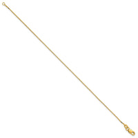 14k .9mm Box with Lobster Clasp Chain