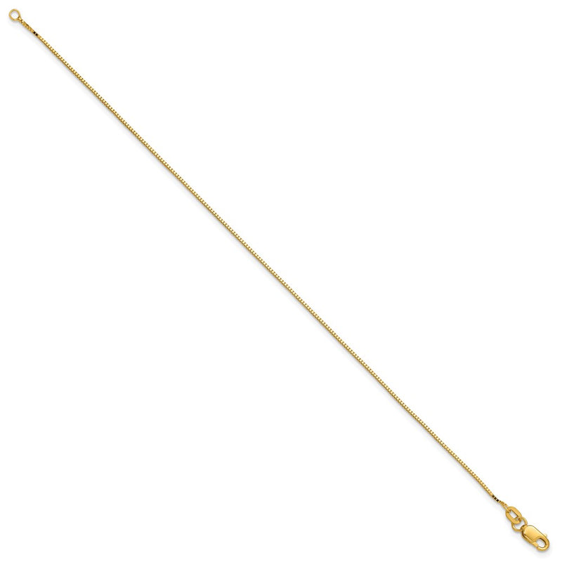 14k .9mm Box with Lobster Clasp Chain