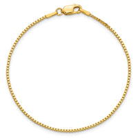14k 1.3mm Box Chain