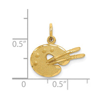 14k Artist Palette Charm