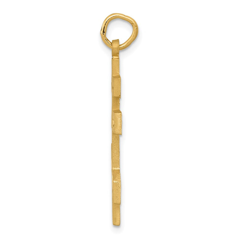 14k Eastern Orthodox Cross Pendant
