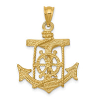 14k Mariners Crucifix Pendant