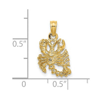 14k 3-D Scorpio Zodiac Charm