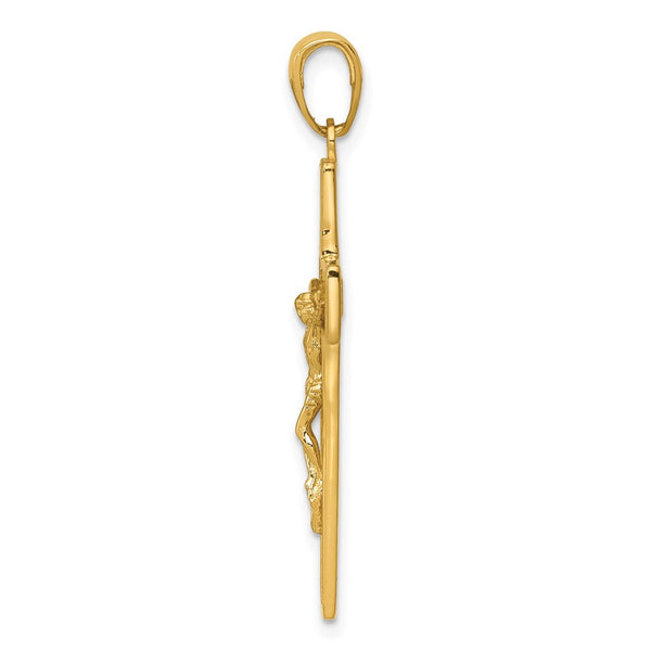14k Crucifix Pendant