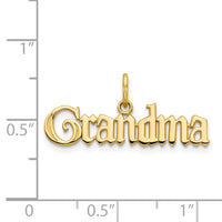 14k GRANDMA Charm