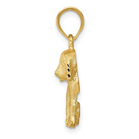 14k Dog Charm