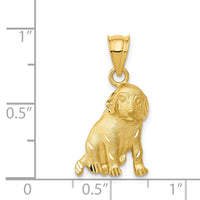 14k Dog Charm