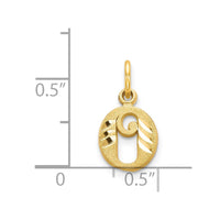 14k Letter O Initial Charm