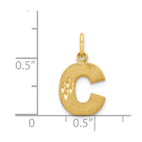 14k Letter C Initial Charm