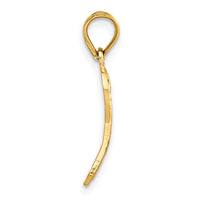 14k Diamond-cut Awareness Pendant