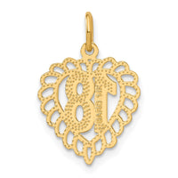 14k 18 Heart Charm