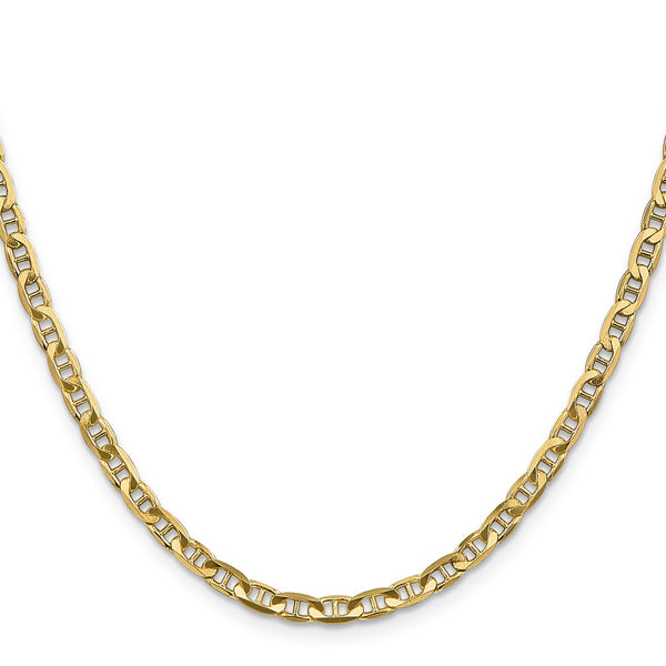 14k 3.75mm Concave Anchor Chain